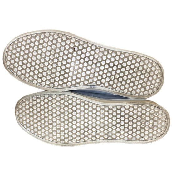 Sam Edelman Powder Blue Suede Pom Pom Sneakers Size 8.5 - Picture 10 of 11